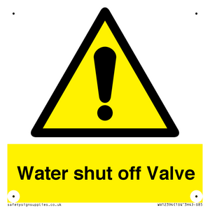 Water shut off Valve